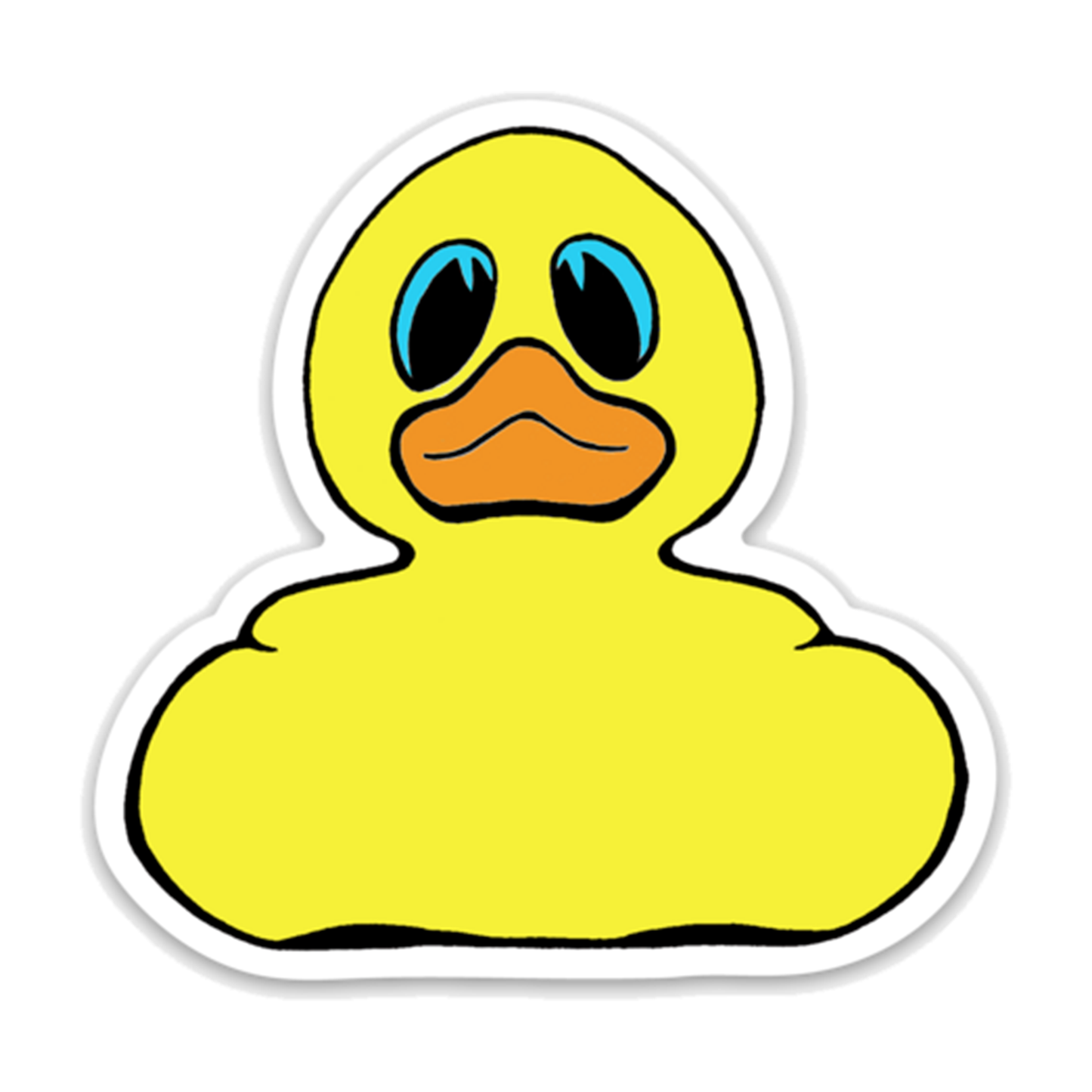 Classic Yellow Duck 3" Sticker