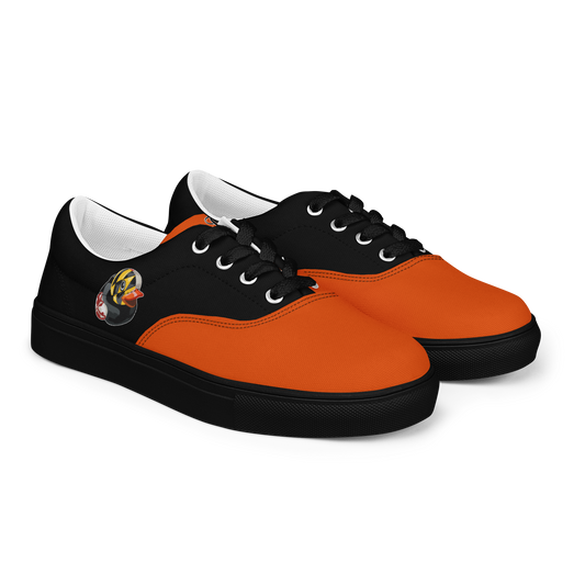 Baltimore Baseball Team Black and Orange Shoes with Maryland Flag Rubber Duck