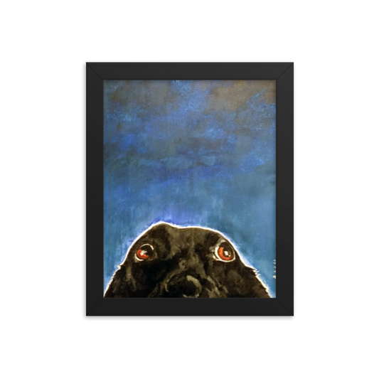The Black Lab Framed Print
