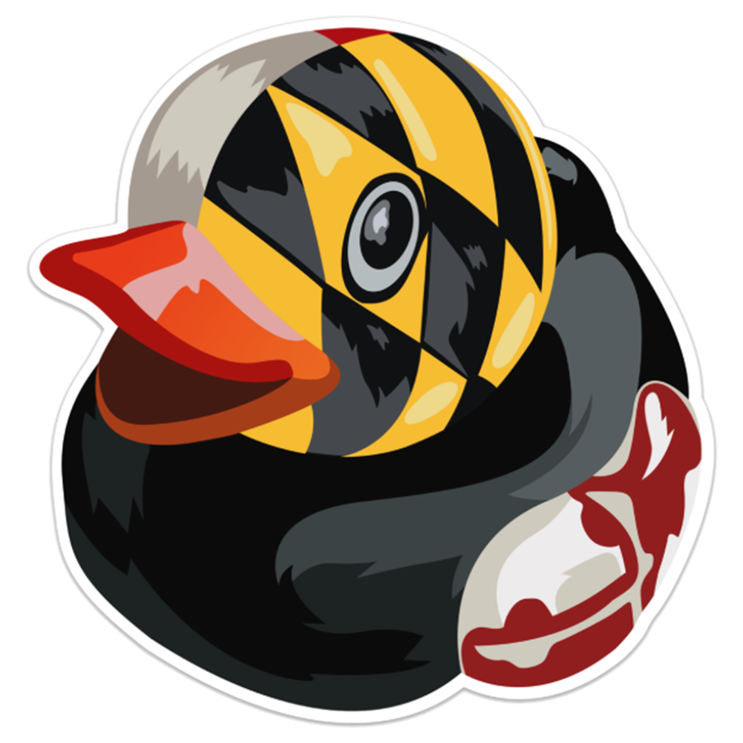 Extra Large BMORE DUCKS! Maryland Duck Sticker