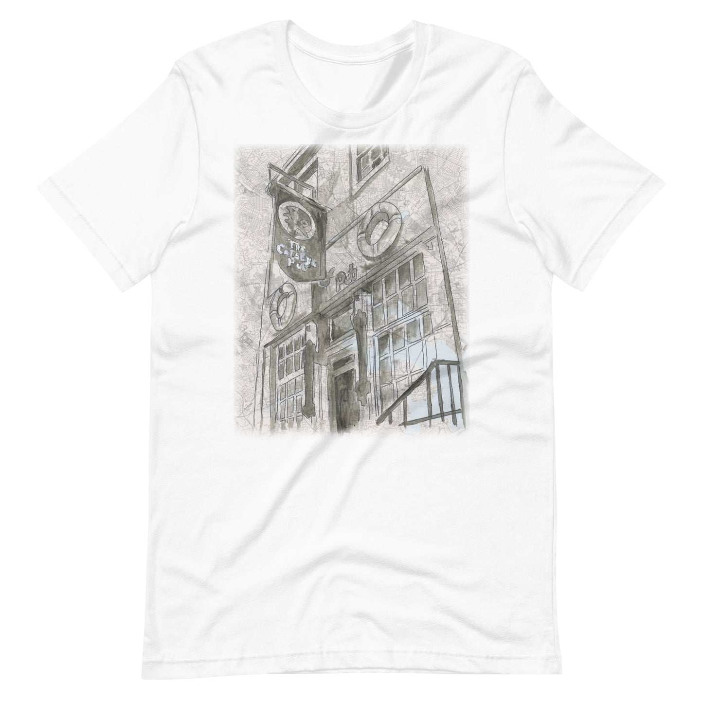 Cats Eye Pub white t-shirt