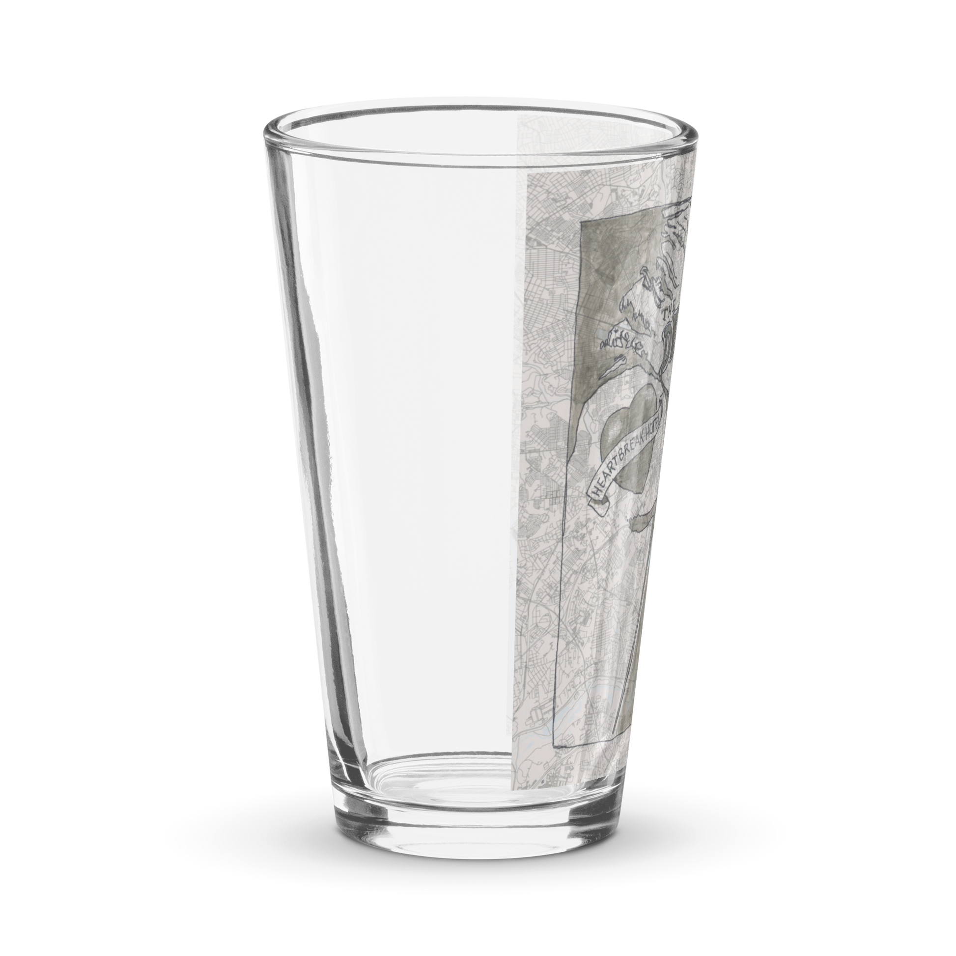 Right side of a Dead End Saloon Pint Glass