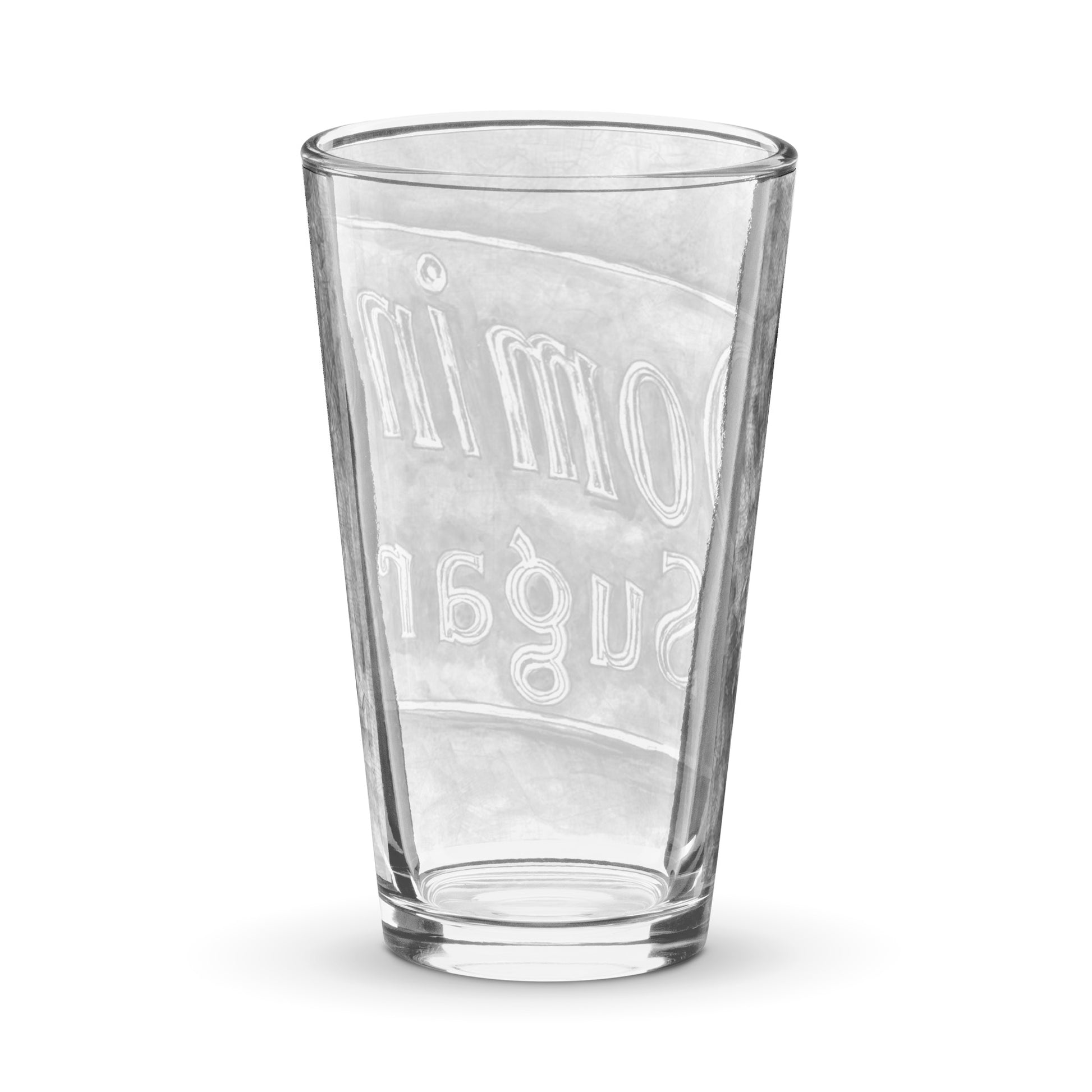 Domino Sugars Pint Glass back