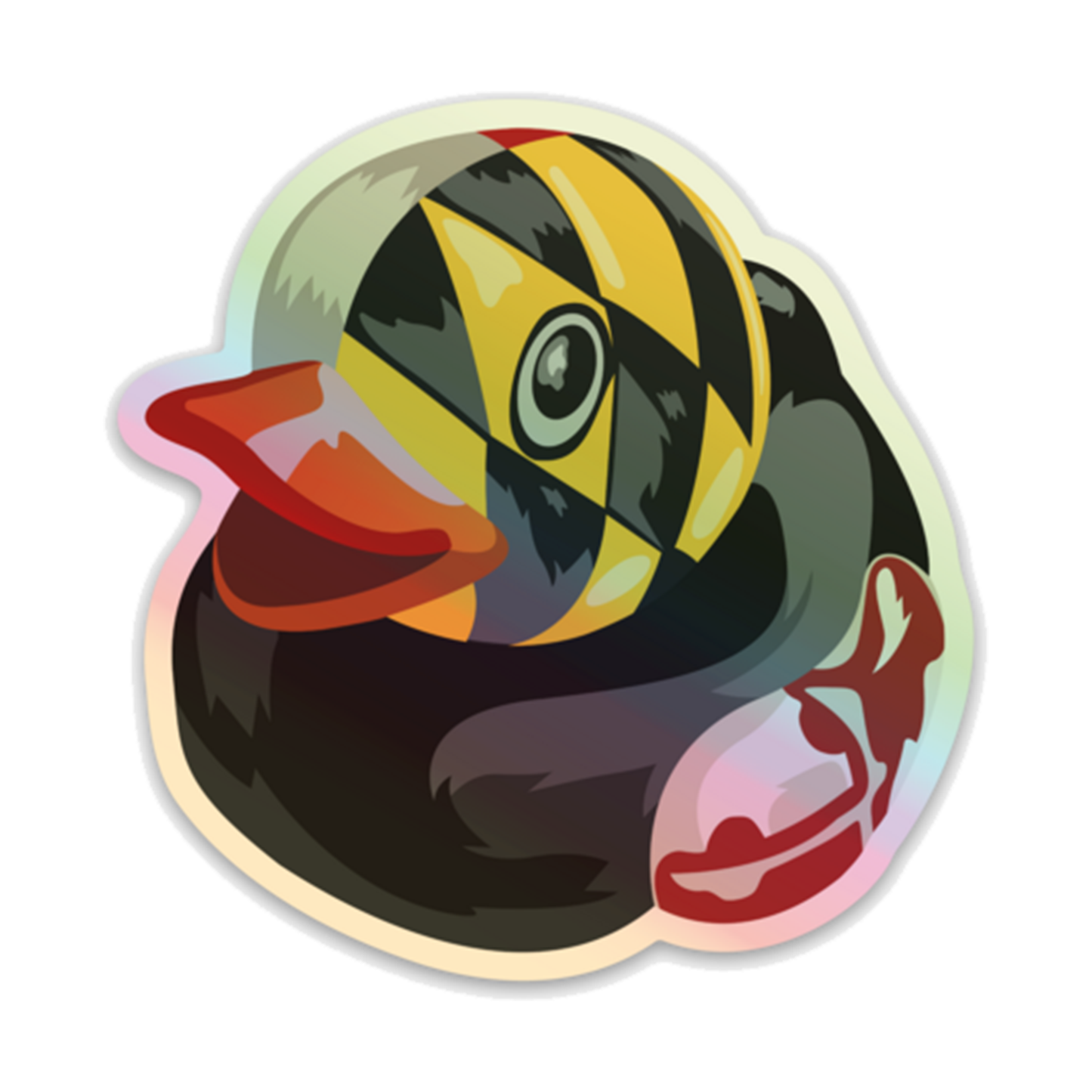 BMORE DUCKS! Maryland Duck 3" Holographic Sticker