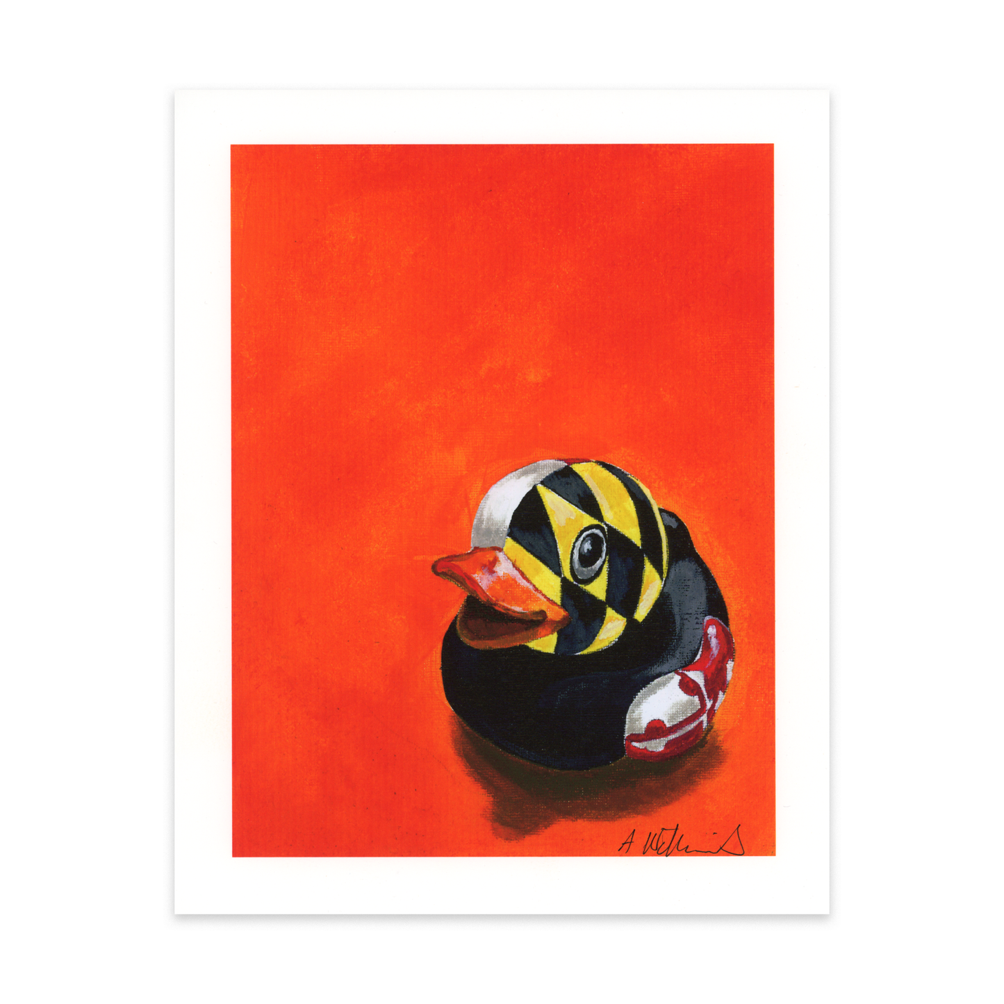 Painted Maryland Duck Print