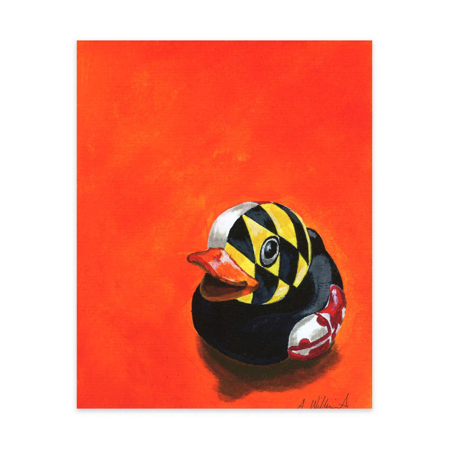 Painted Maryland Duck Print