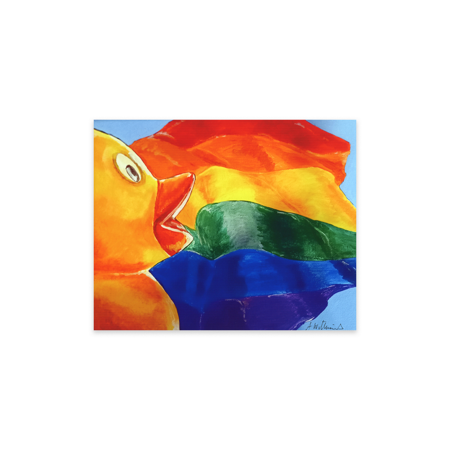 The Painted Pride Duck Print 7x5