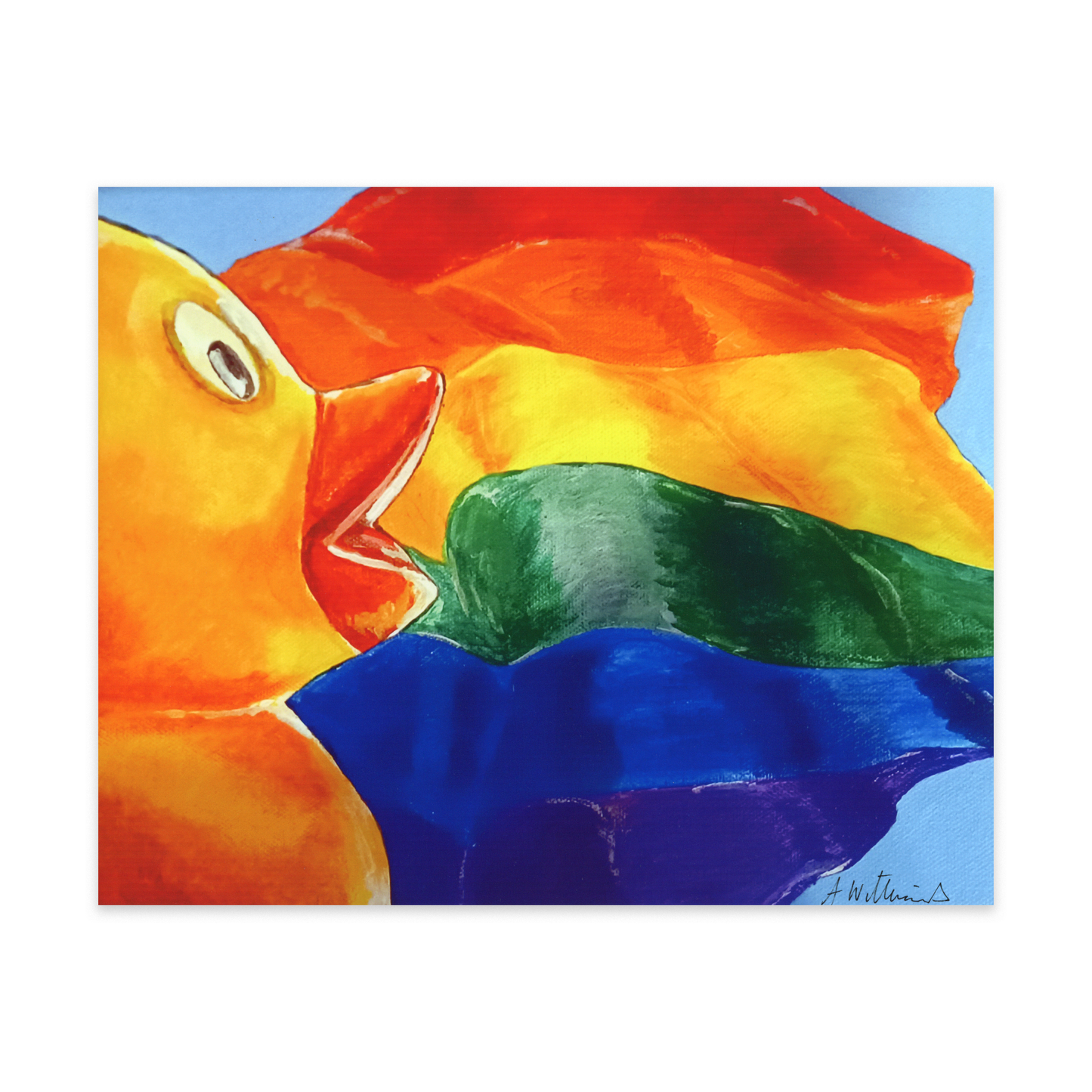 The Painted Pride Duck Print 10x8