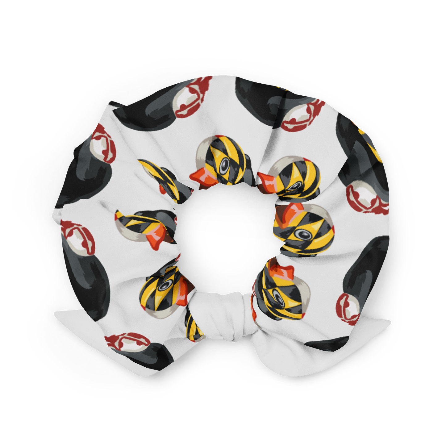 Maryland BMORE DUCKS! Gray Recycled Scrunchie